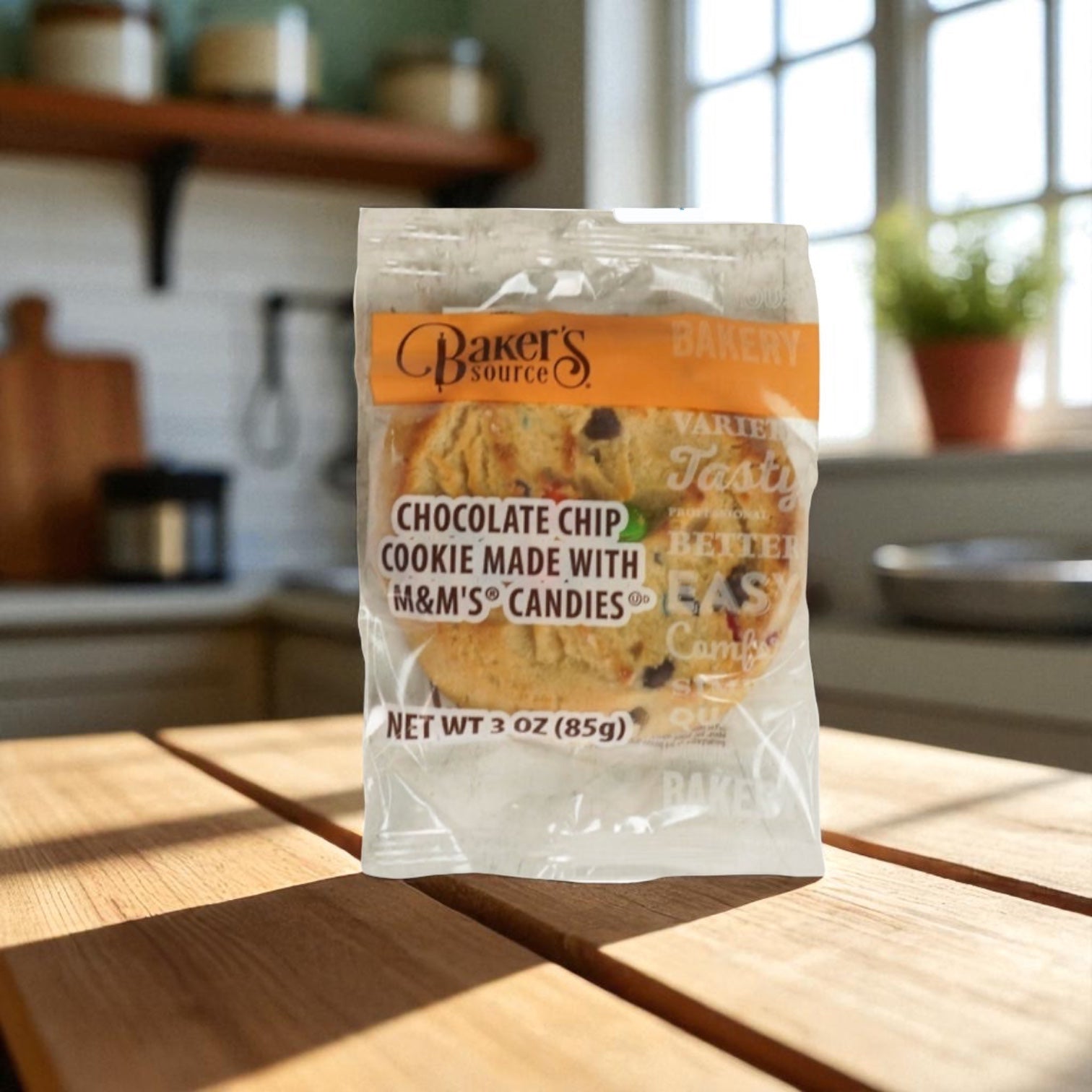 Bakers Source Cookie Chocolate Chip With Candy Individually Wrapped 3 oz - 48 Count