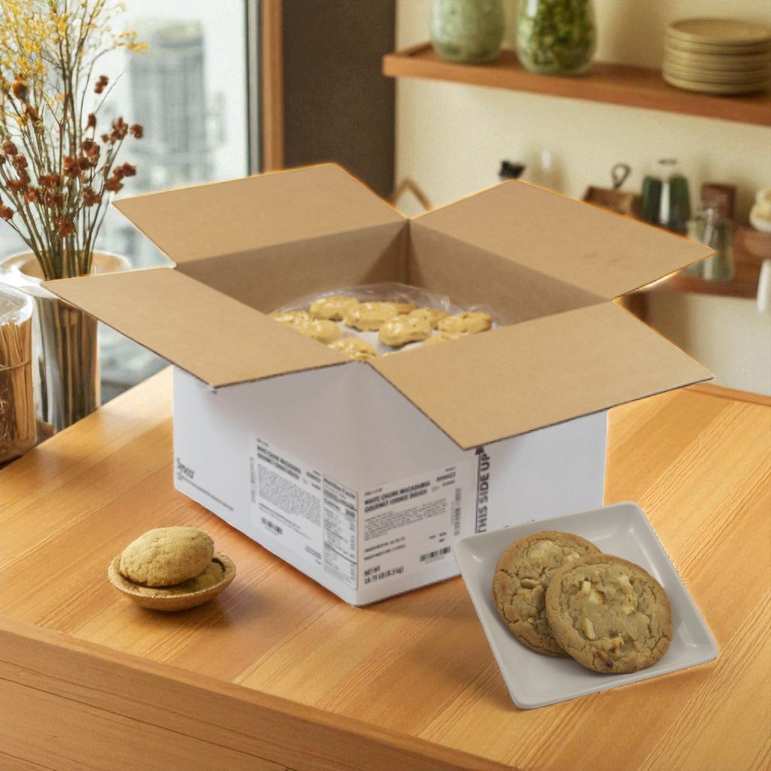 White Chocolate Macadamia Nut Cookie Dough (1.5 oz) — 200 pcs per case
