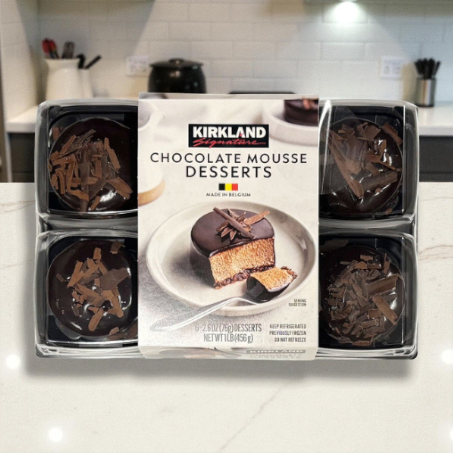 Kirkland Signature Chocolate Mousse Desserts, 2.6 oz, 6-count