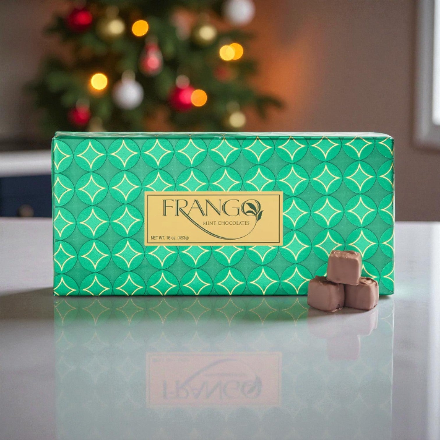 (1 lb) Frango Milk Mint Chocolates – Gift Box