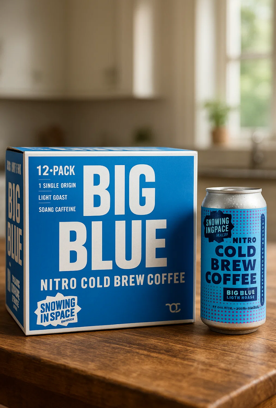 Grit Coffee Nitro Cold Brew Big Blue - 12 Pack- Light Roast