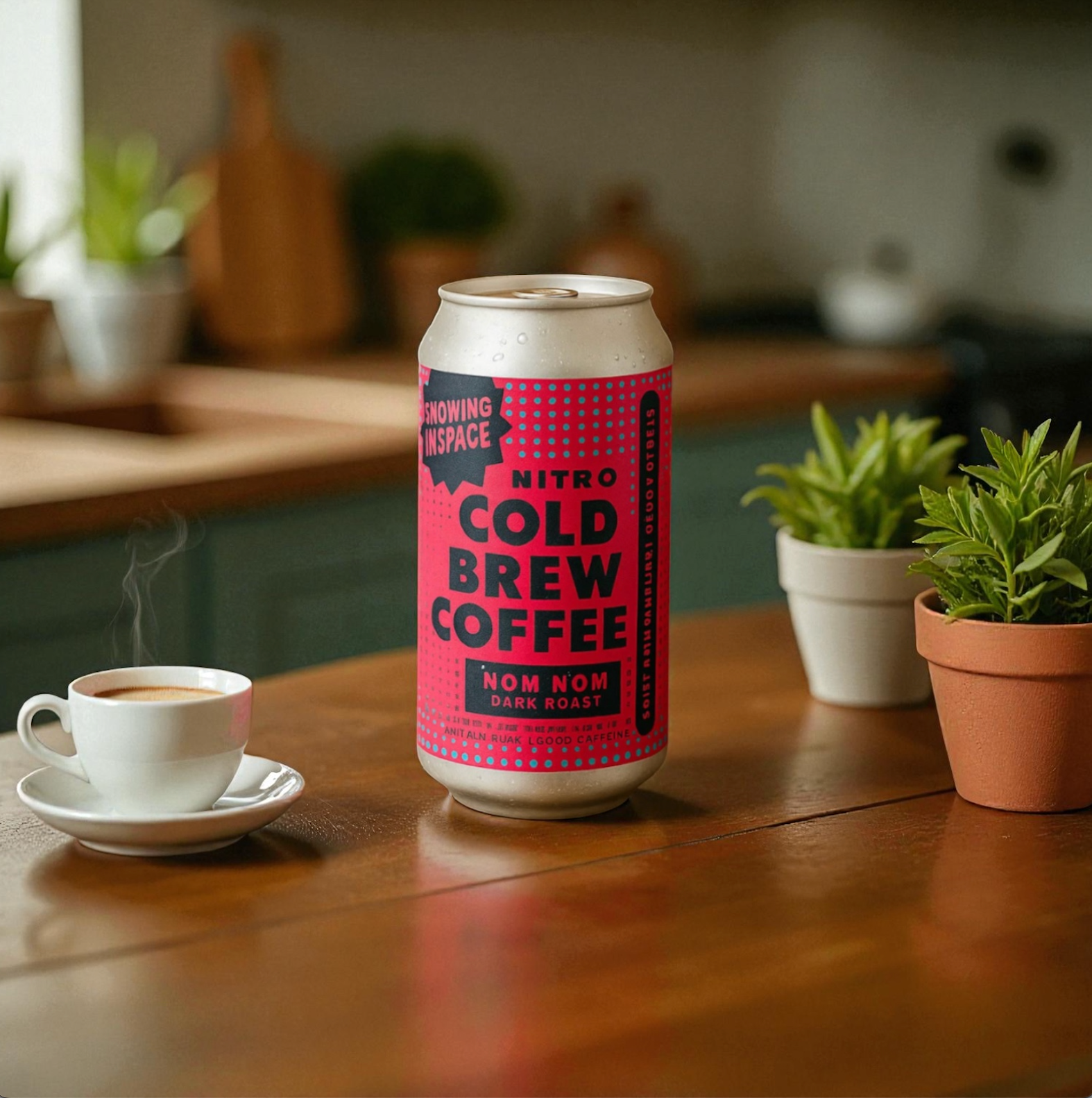 Grit Coffee Nitro Cold Brew Nom Nom - 12 Pack- Dark Roast