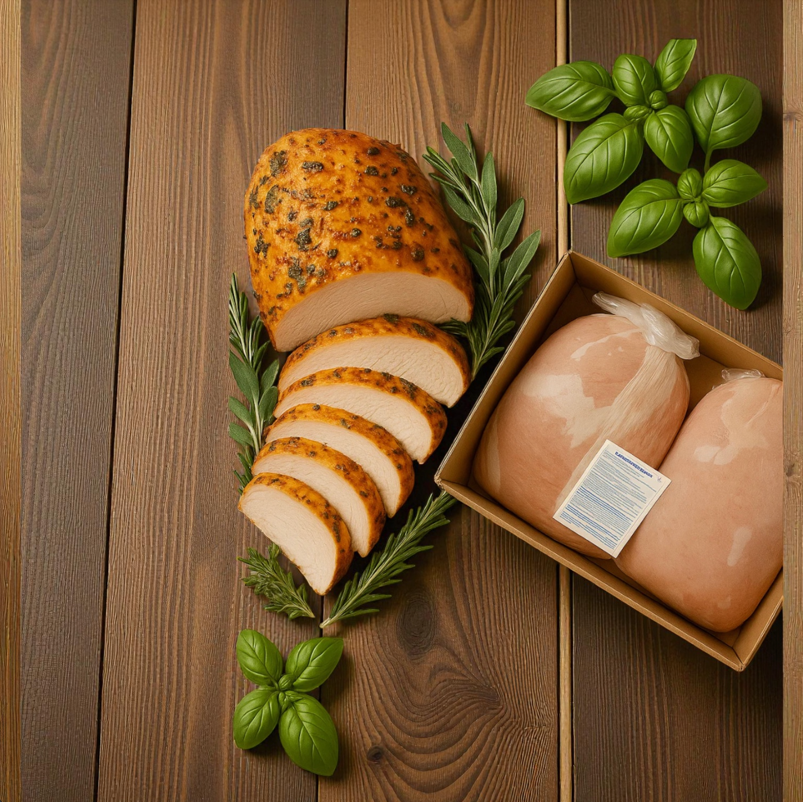 Boneless Raw Turkey Breast, 15% Solution – 2/8–10 lb Bags