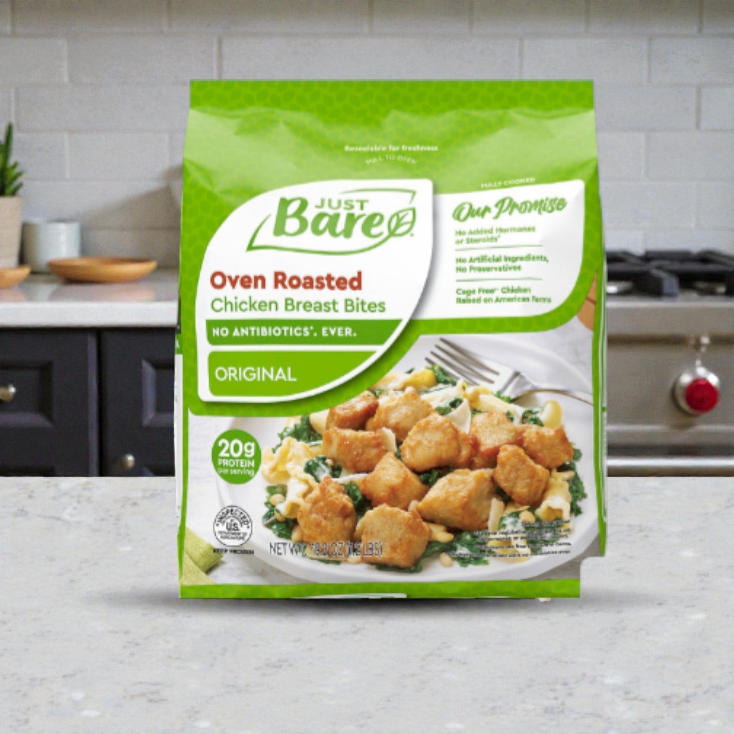 Just Bare Fully Cooked Roasted Chicken Breast Bites-1.2 Ibs