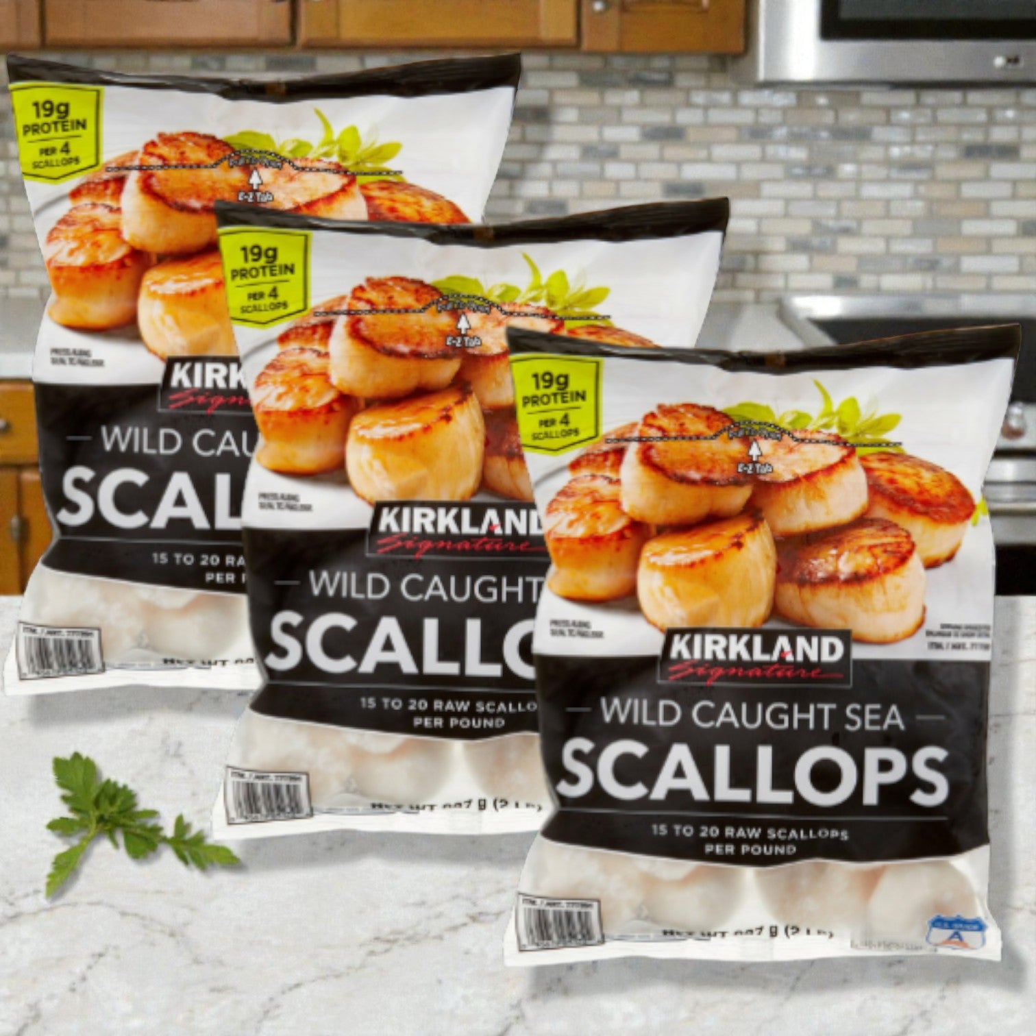 Kirkland Signature Raw Sea Scallops, 6 Ibs