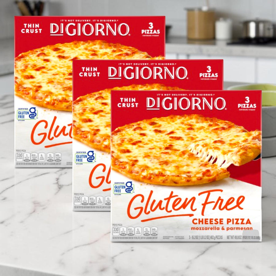 DiGiorno Gluten Free Cheese Pizza – 3 Pizzas per Case – 9 Total Pizzas