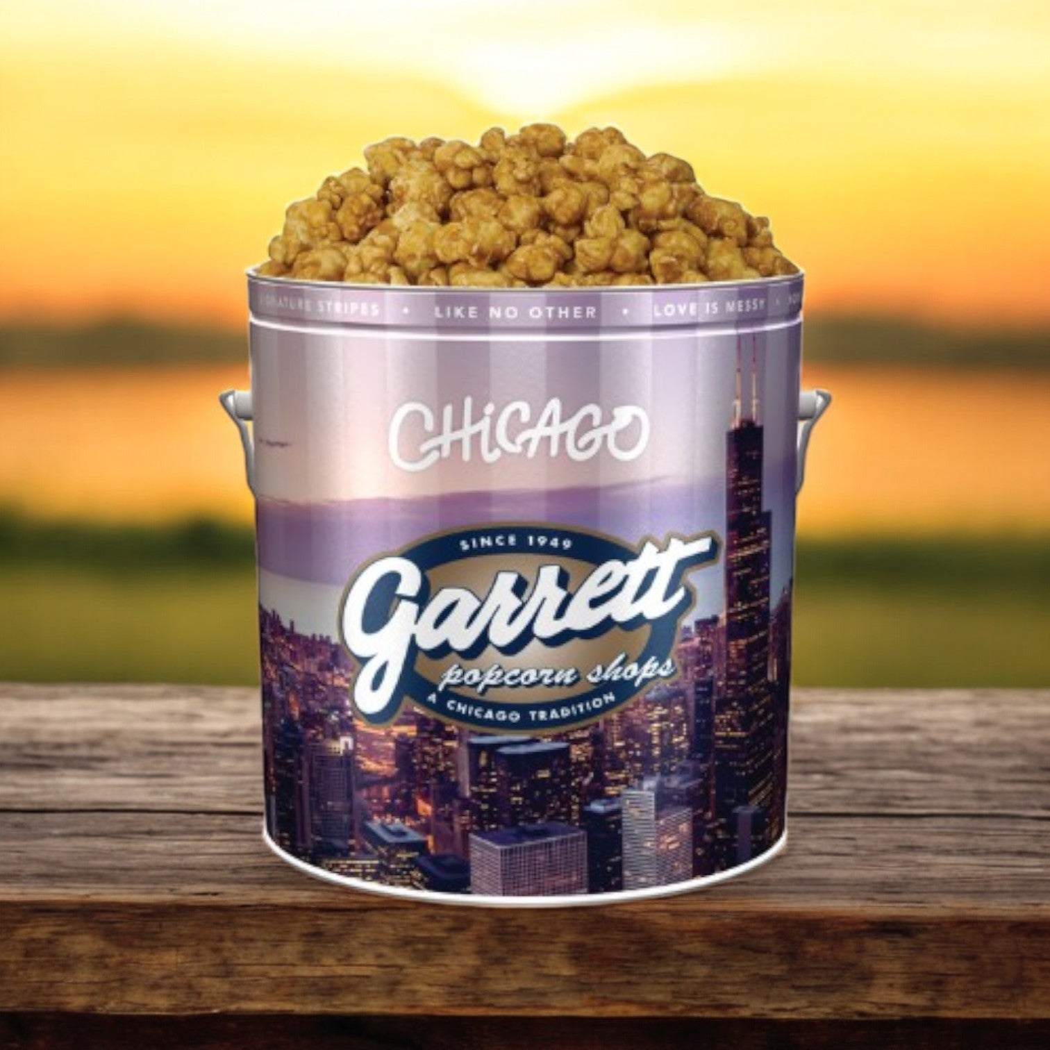 Garrett Popcorn- Caramel Crisp, 14 Cups, Classic Tin Size