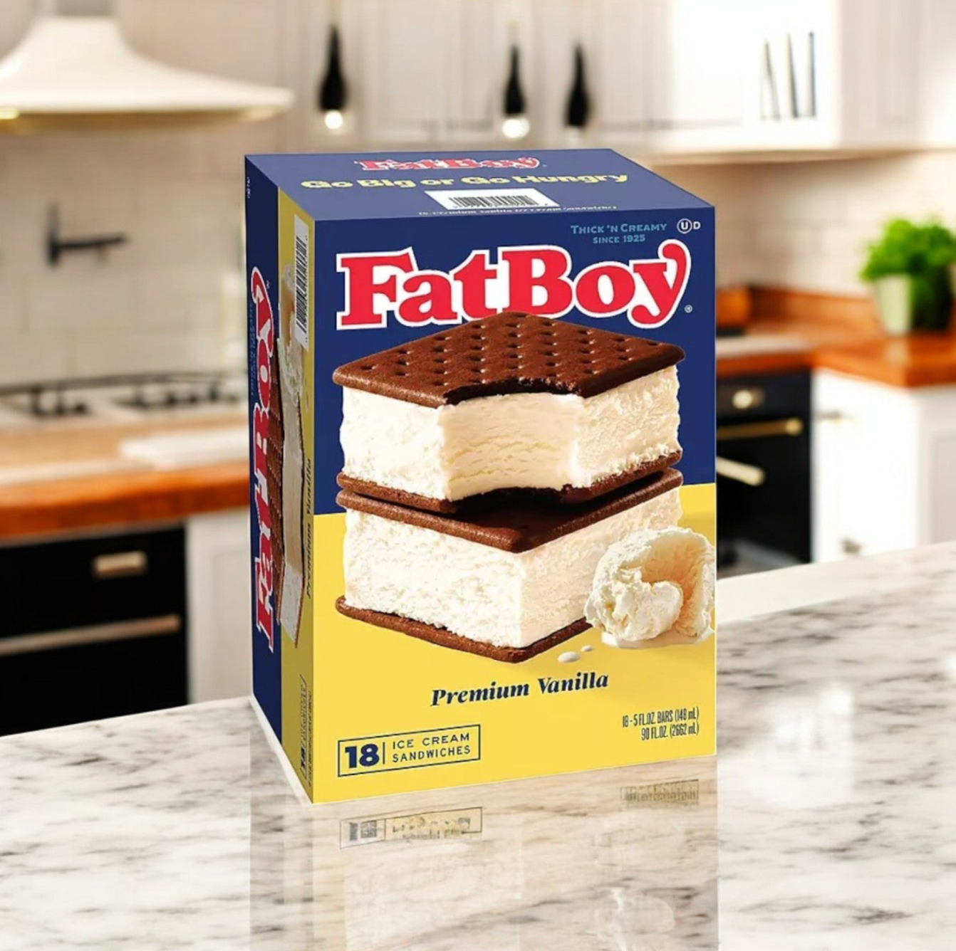 FatBoy Smores Sandwich Bars & Premium Vanilla Ice Cream Sandwich Combo