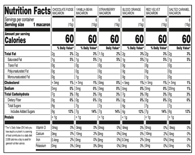 Sublime Desserts Frozen Assorted Macarons – 36 Count (3 Packs)
