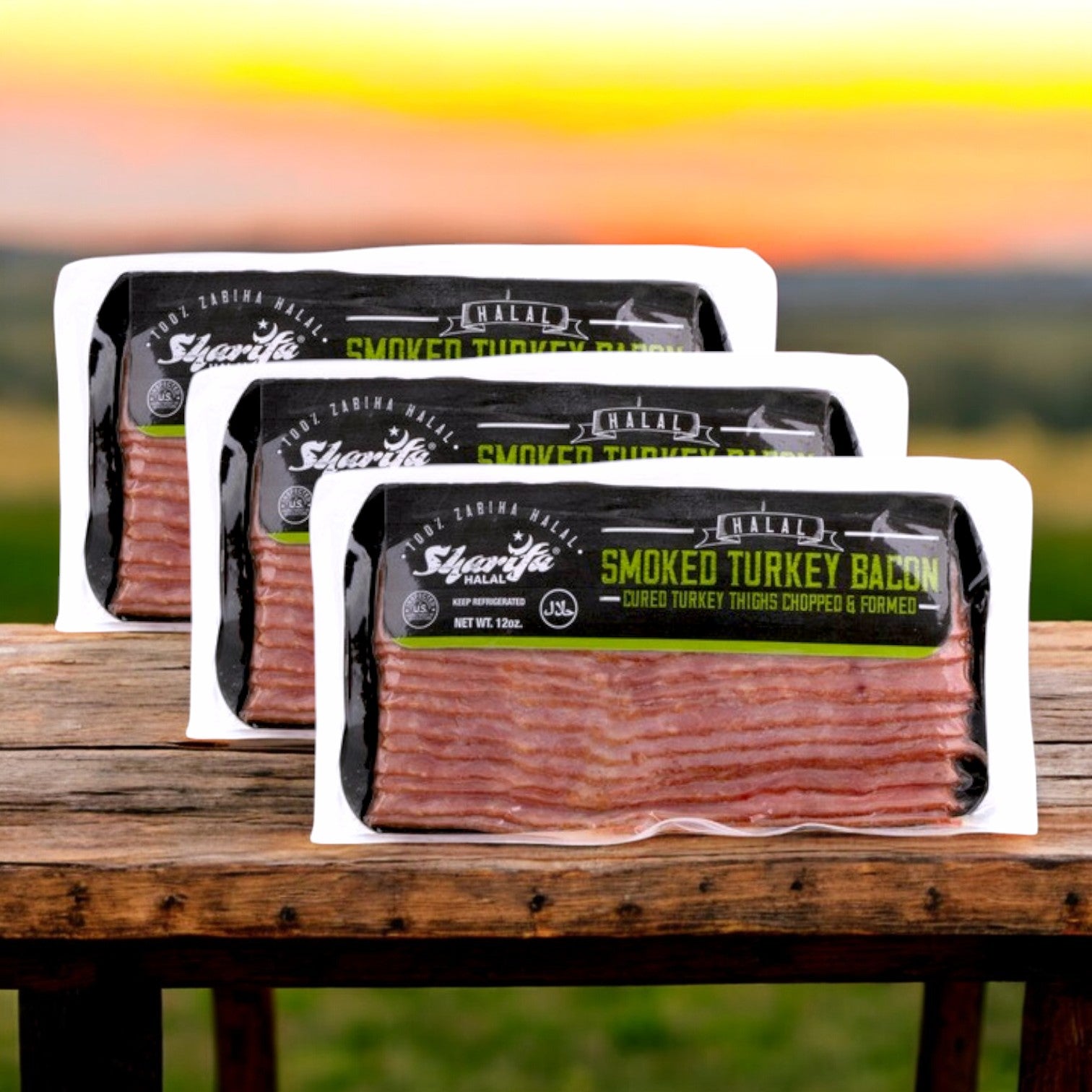 Sharifa Turkey Bacon – 36  oz.