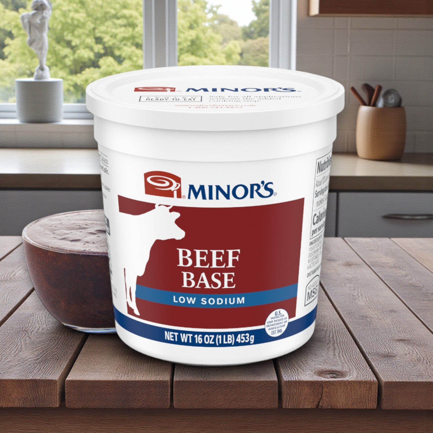 Minor’s Beef Soup Base – Low Sodium, Gluten-Free (6 × 1 lb)