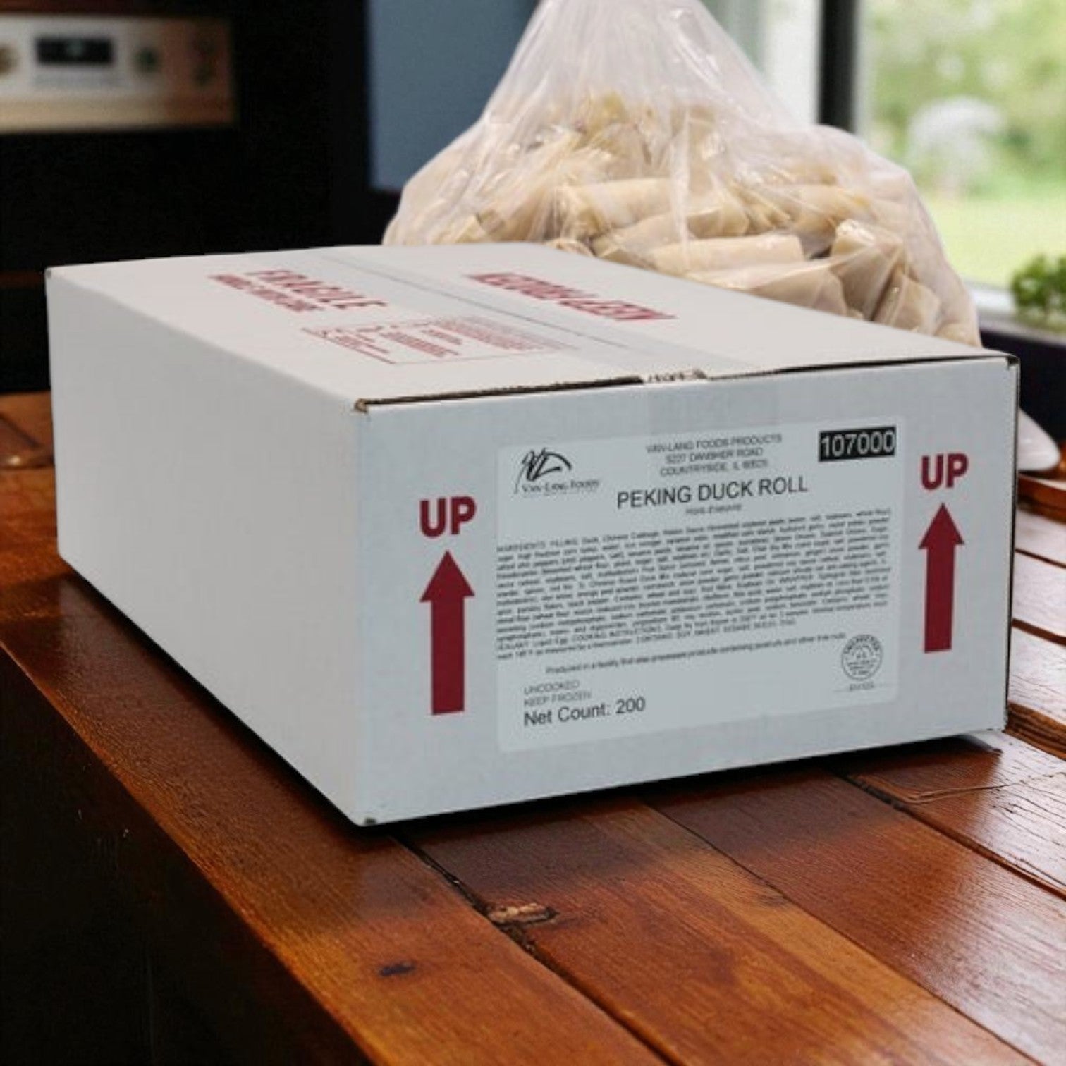 Van Lang Peking Duck Spring Rolls – 200 Count (Fully Cooked, Frozen)