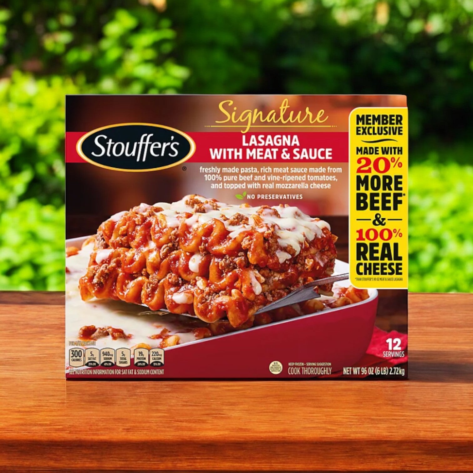 Stouffer's Signature Lasagna with Meat Sauce, Frozen 96 oz. - 1 Pack