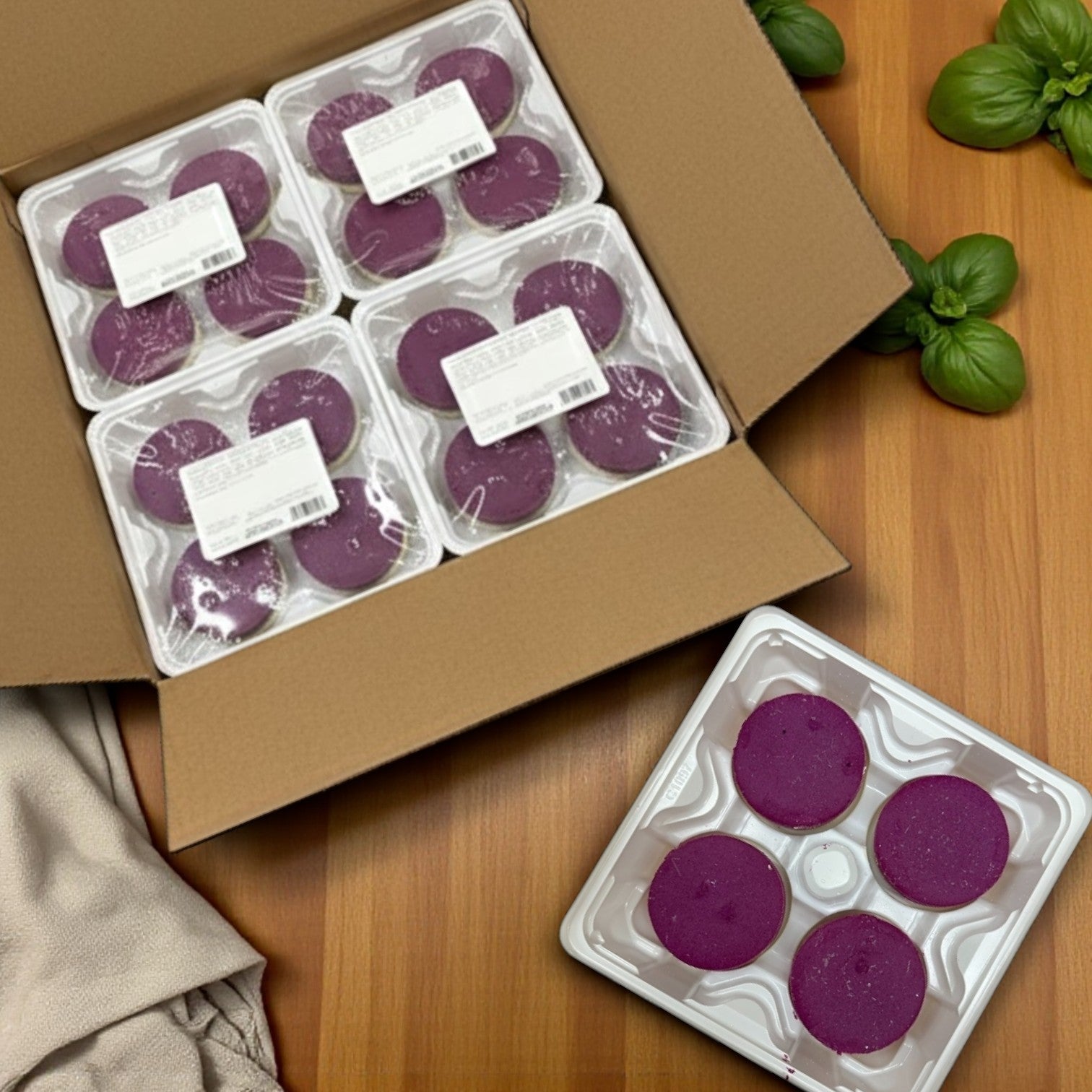 Sweet Street Cheesecake Ube Individual, 4.03 oz. - 1 Case, 32 Cheesecakes-This item requires an additional 2–3 business days for processing before it ships. If your order is time-sensitive, please plan accordingly