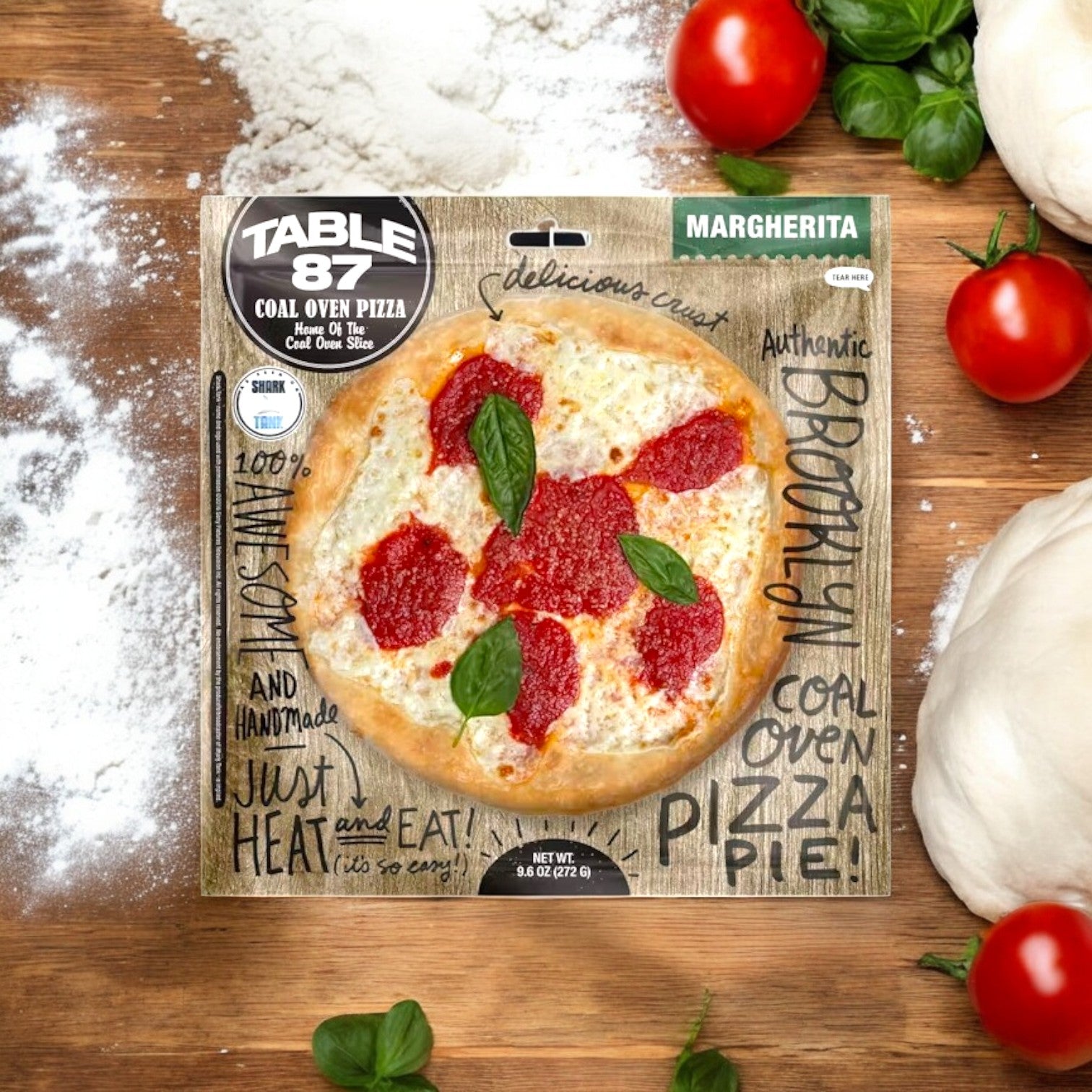 Table 87 Coal Oven Margherita Pizza, 9.6 oz - 3 Count