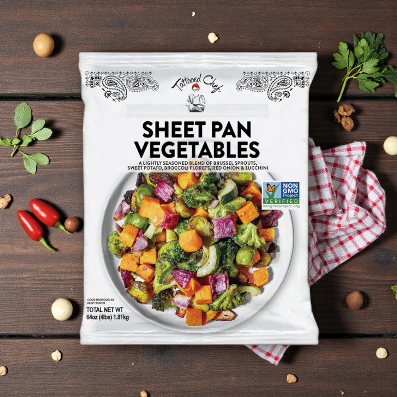 Tattooed Chef Sheet Pan Vegetables – 4 lbs