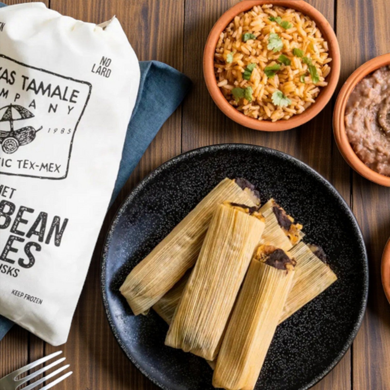 Texas Tamale Company Black Bean Tamales – 12 Count
