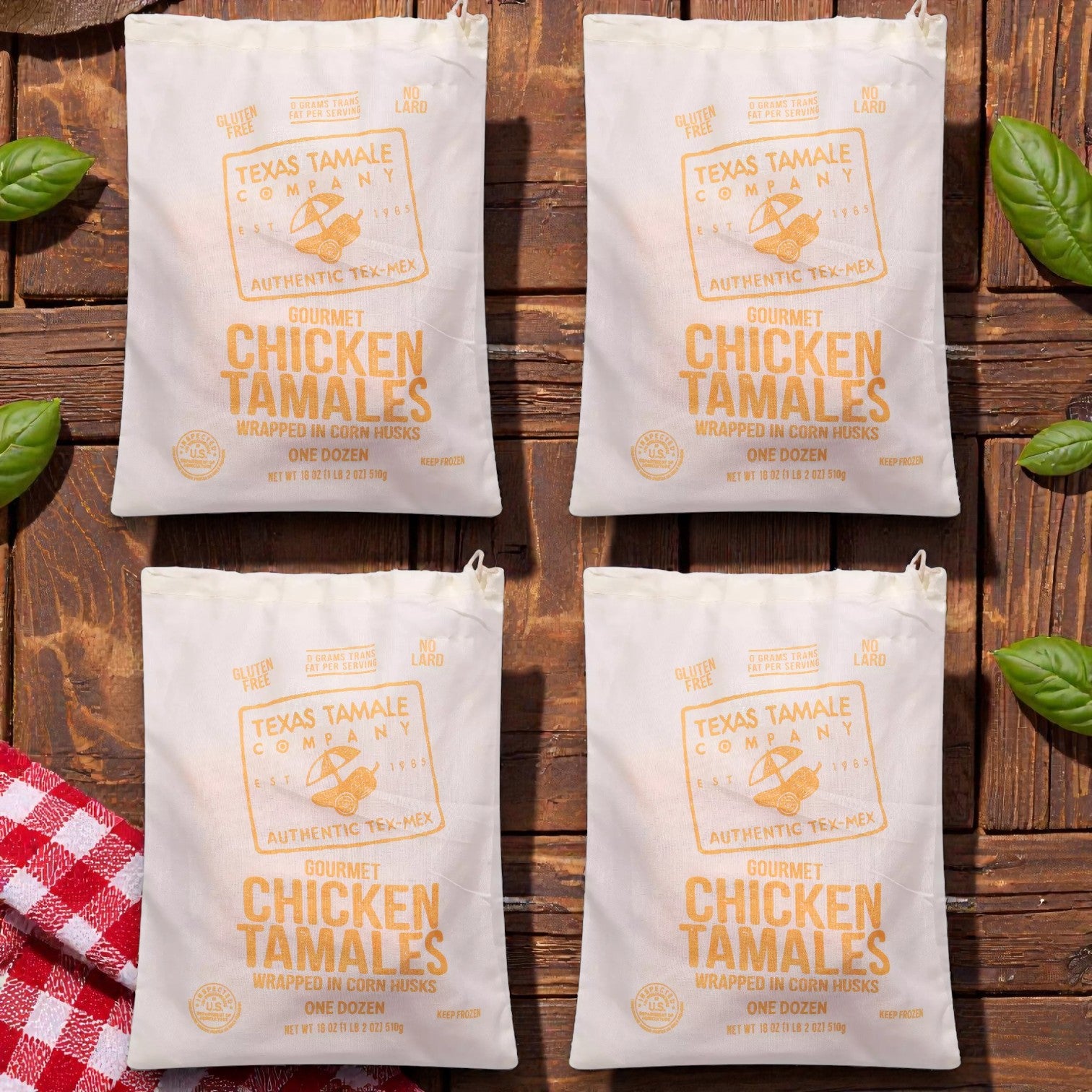 Texas Tamale Company Hatch Green Chile Tamales – 18 oz (3 Packs)