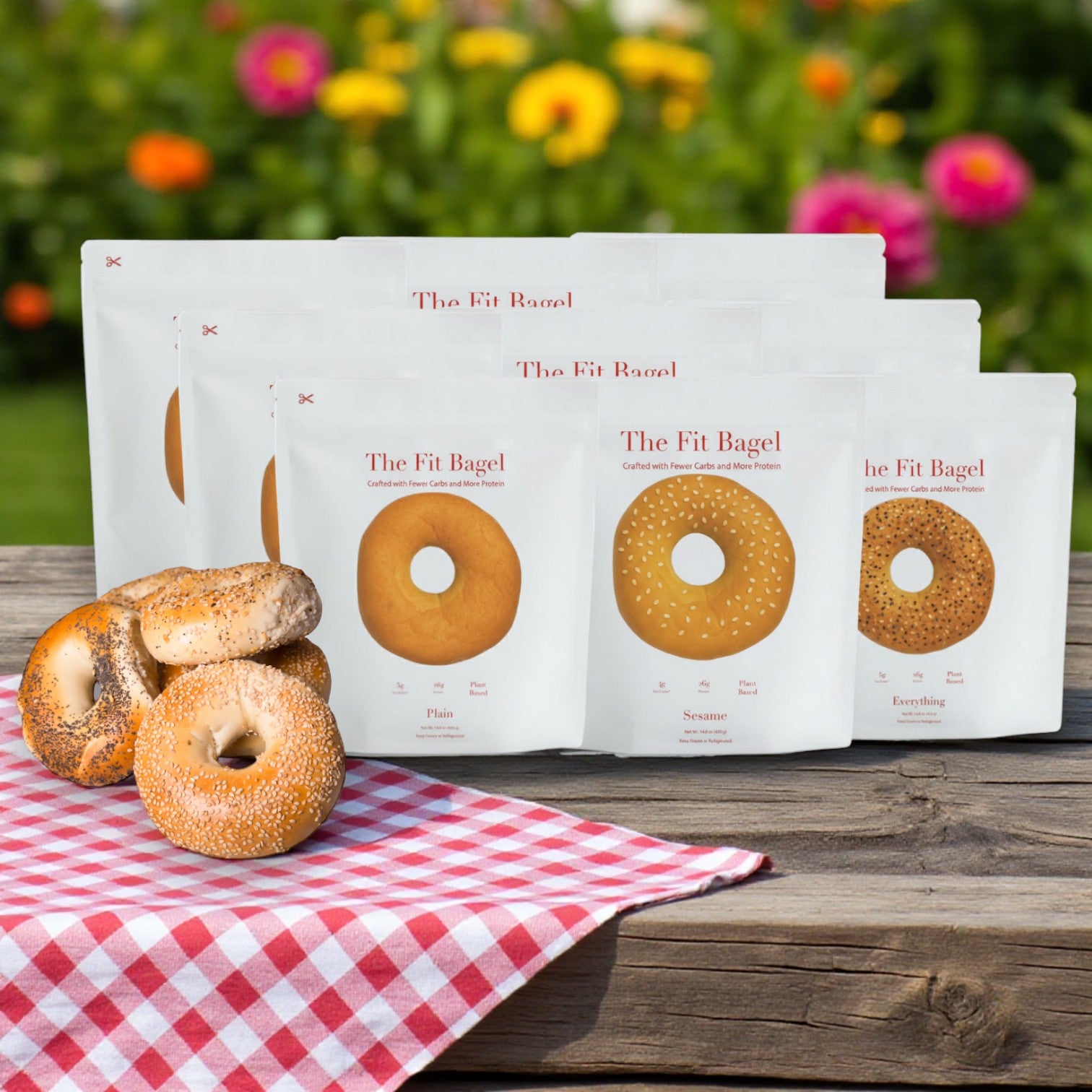 The Fit Bagel Combo Pack – 3 Varieties, 3 of Each (9 Bags Total, 36 Bagels)