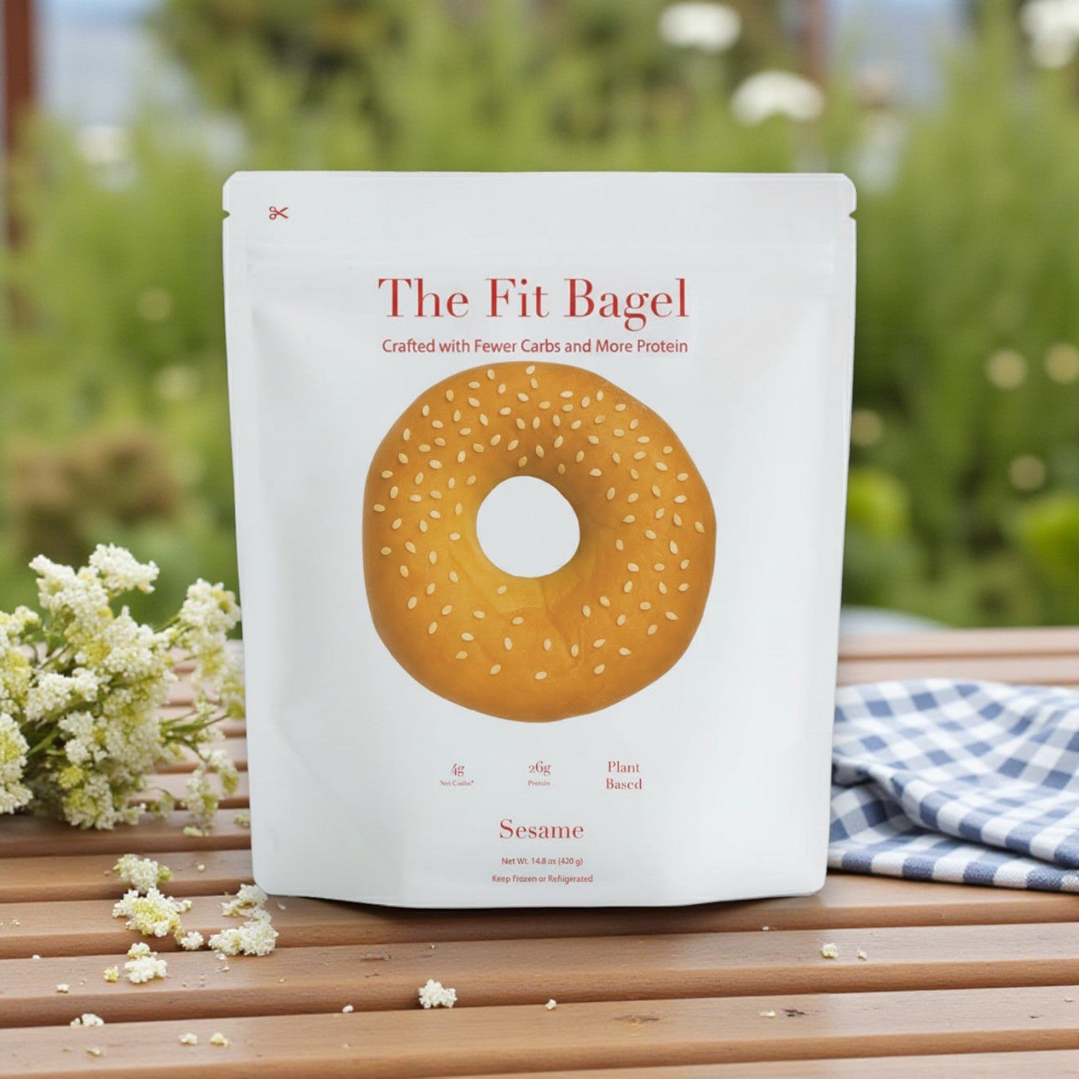 The Fit Bagel – Sesame Bagels, 4 Bagels Total!