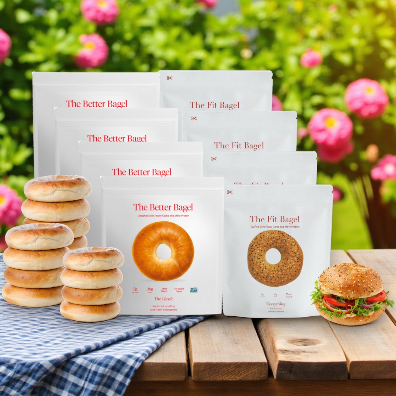 Better Classic Bagel 4 Bags & Fit Everything Bagel 4 Bags-  8 Total Bags! 32 Total Bagels!