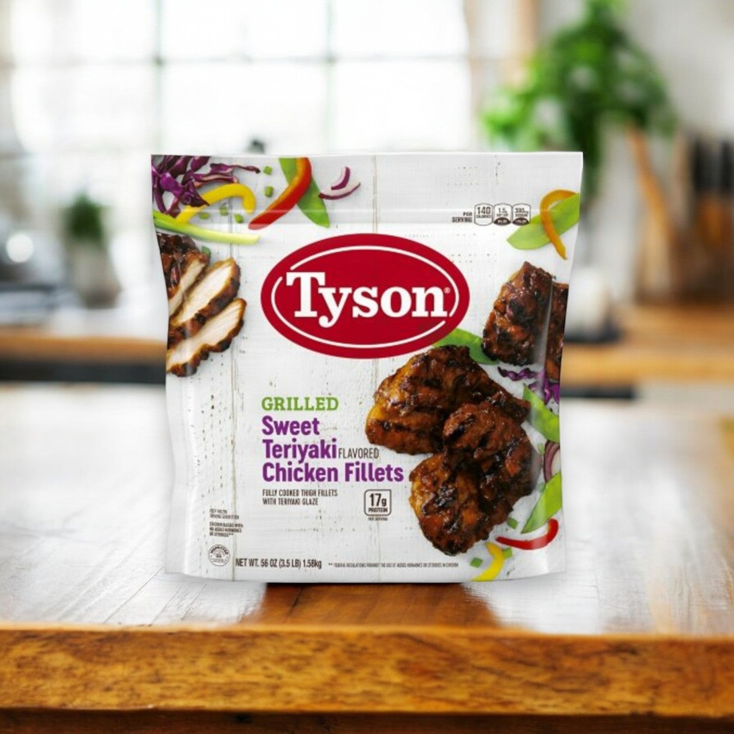 Tyson Grilled Sweet Teriyaki Flavored Chicken Fillets, 3.5 lb. - 1 Bag