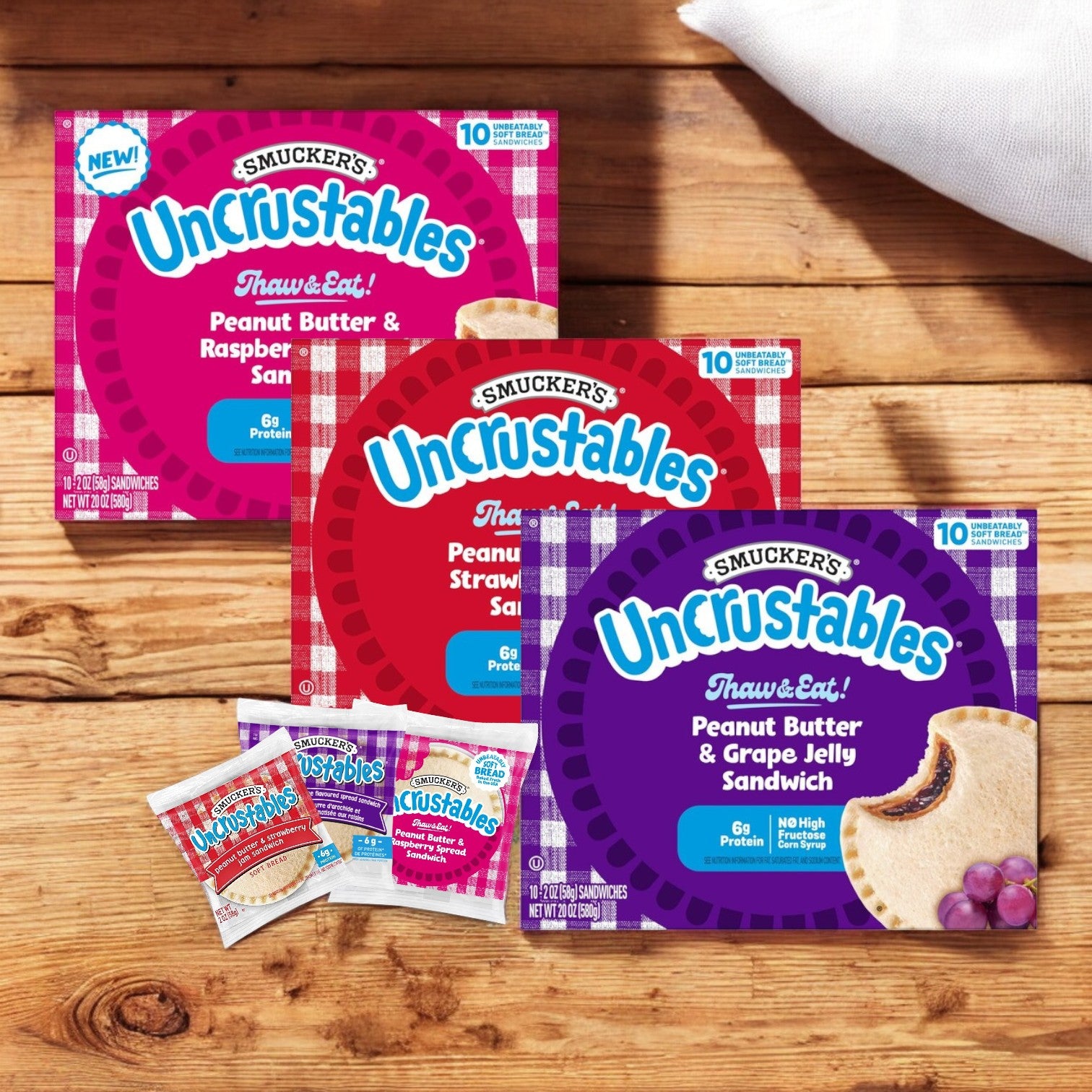 Uncrustables Combo of 3 – 10 Count Each