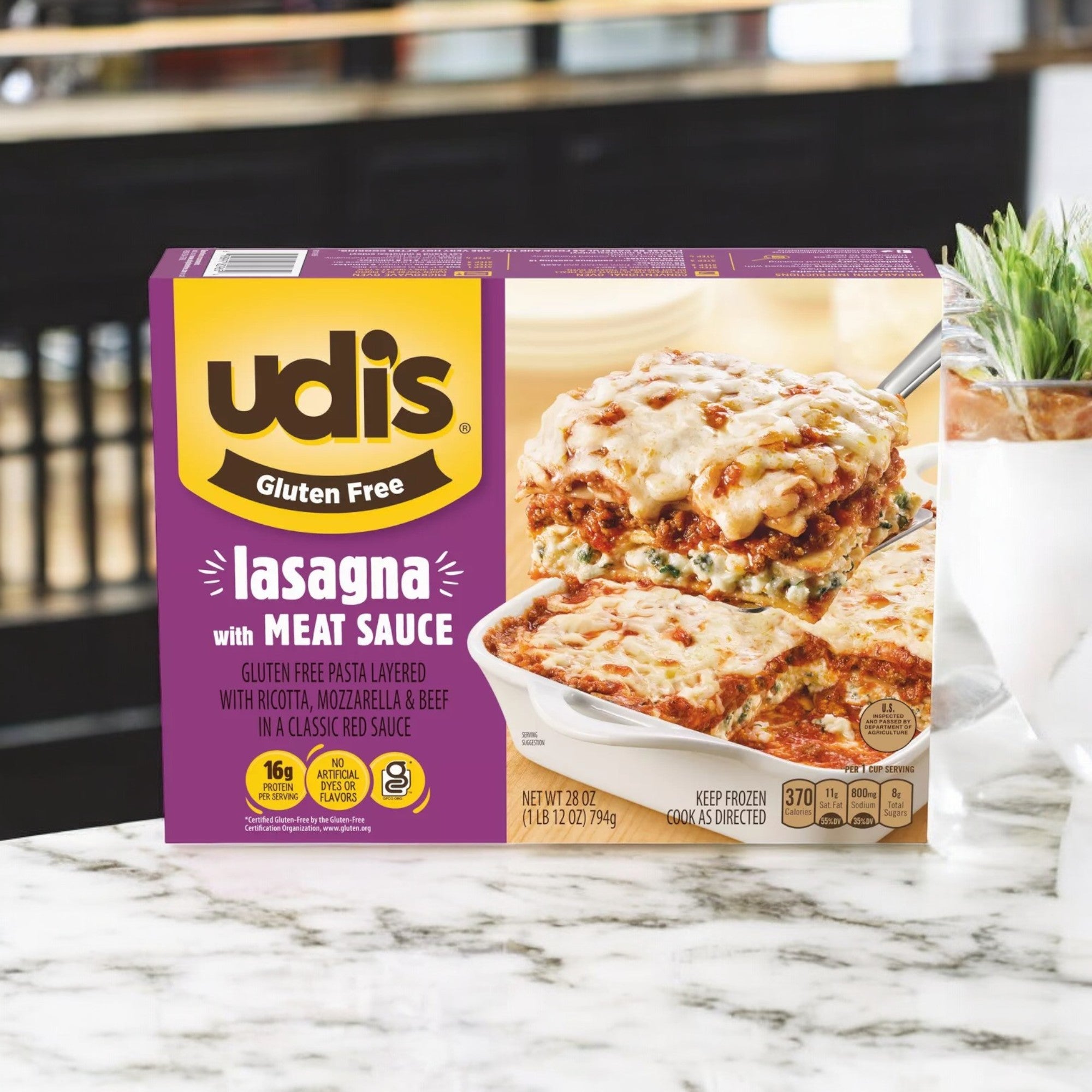 Udi's Gluten Free Frozen Lasagna with Meat Sauce - 1 Count