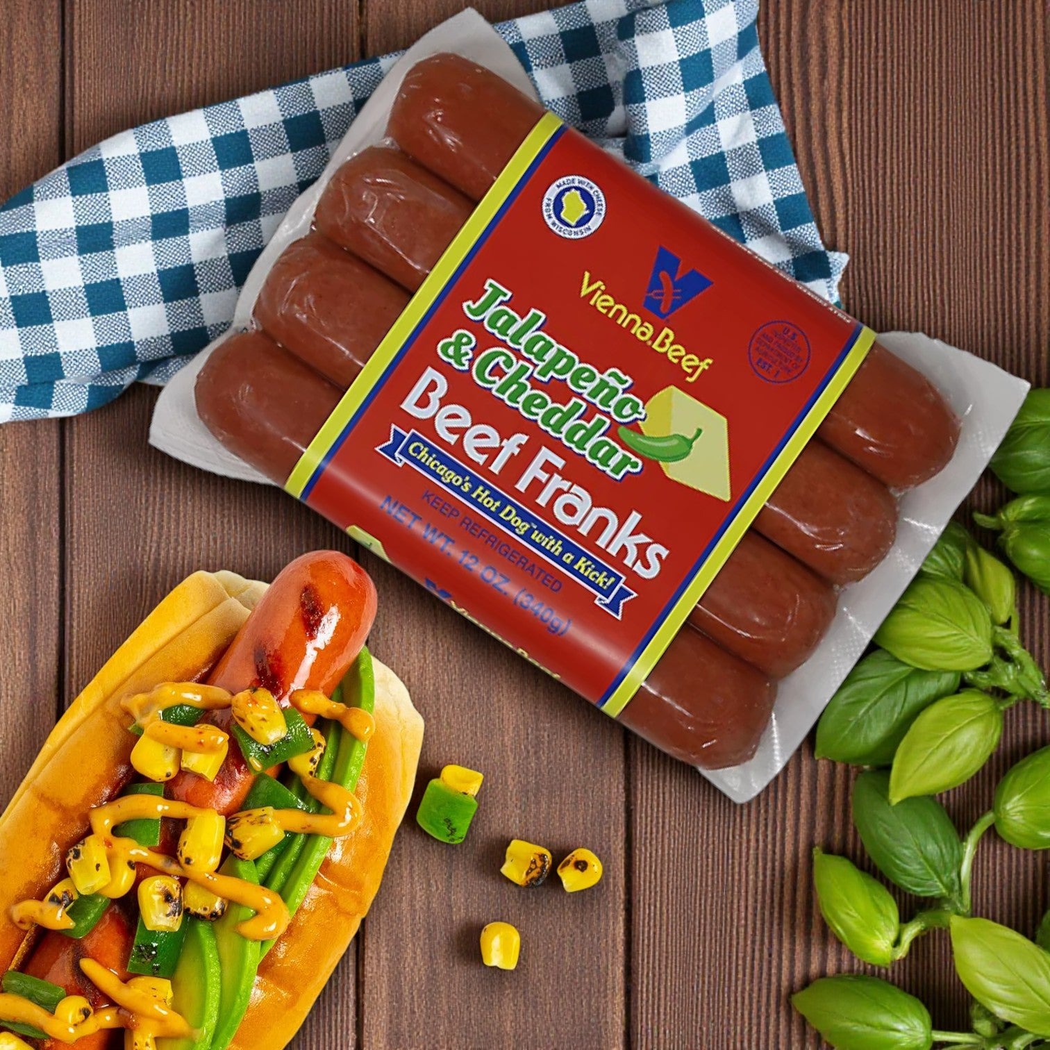 Vienna Beef Jalapeno & Cheddar Beef Franks- 1 Count