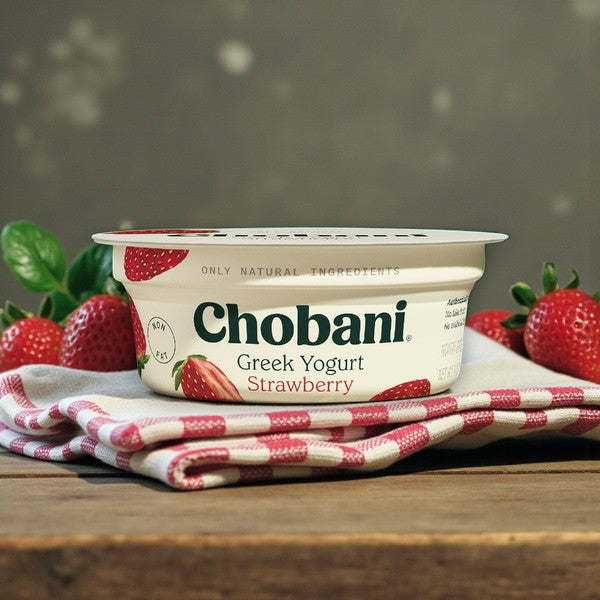 Chobani Greek Yogurt — Strawberry (12 × 4 oz)