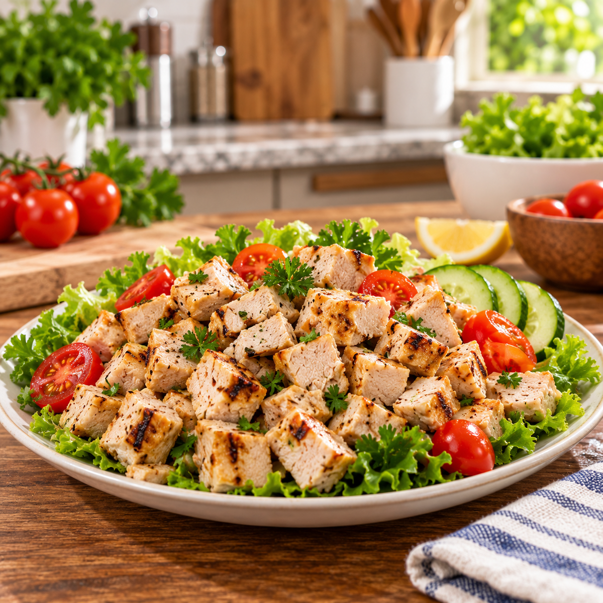 Tyson Red Label Diced Chicken Breast – 10 lb