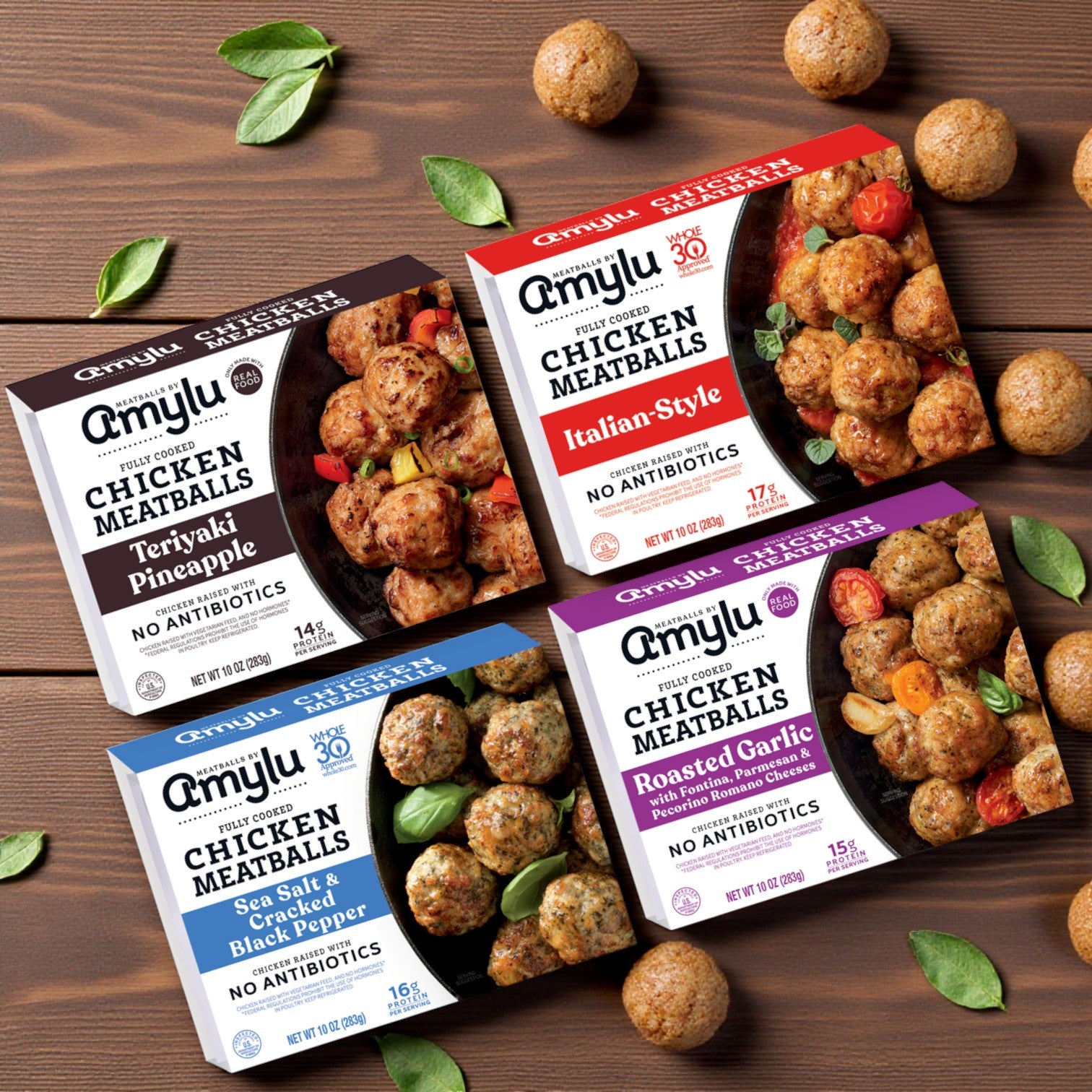 Amylu Chicken Meatballs Variety Pack