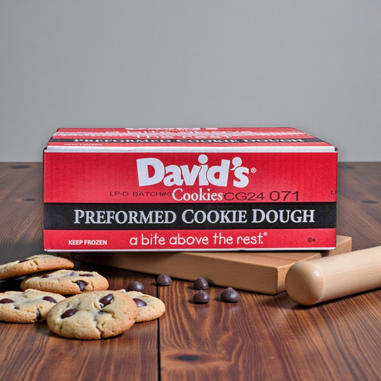 Frozen David’s Cookies – Chocolate Chunk Cookies, 120 × 1.5 oz