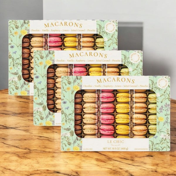 Le Chic Patissier Macarons Variety, 36 Count- 3 Packs