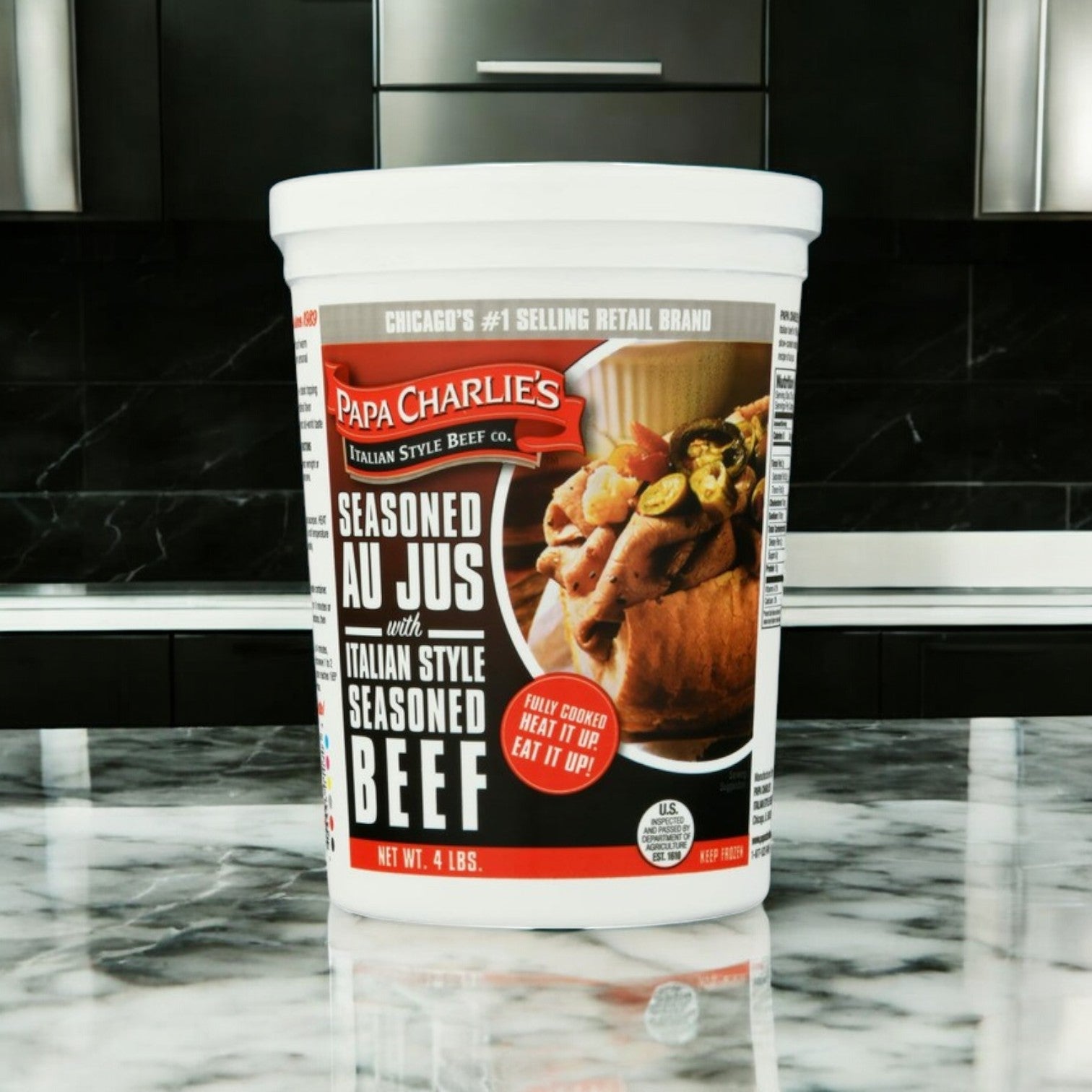 Papa Charlie's Italian Beef- 1 Count