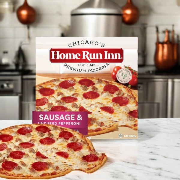 Home Run Inn Family Sausage and Uncured Pepperoni Pizza, 21.5 Oz- 1 Count