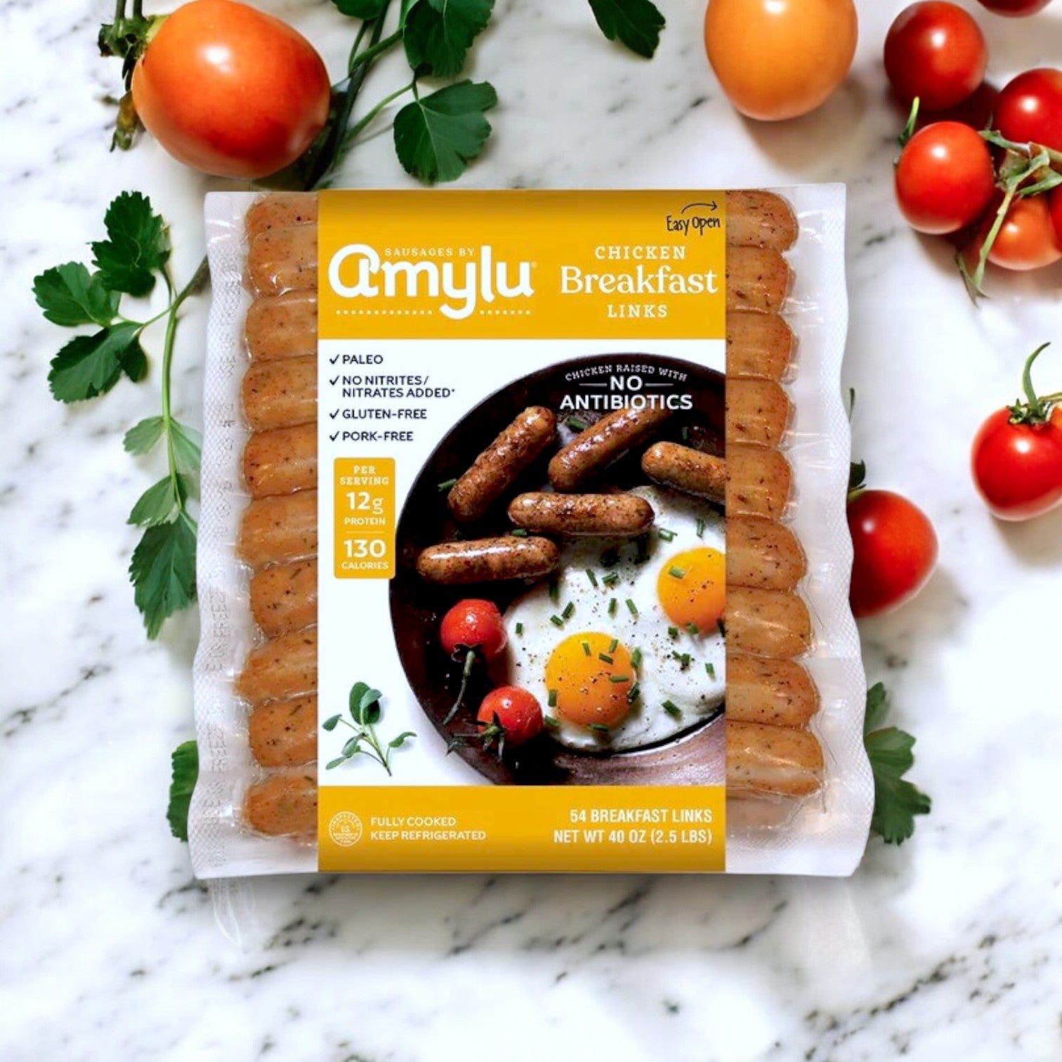 Amylu Chicken Breakfast Sausage Links – 2.5 lbs