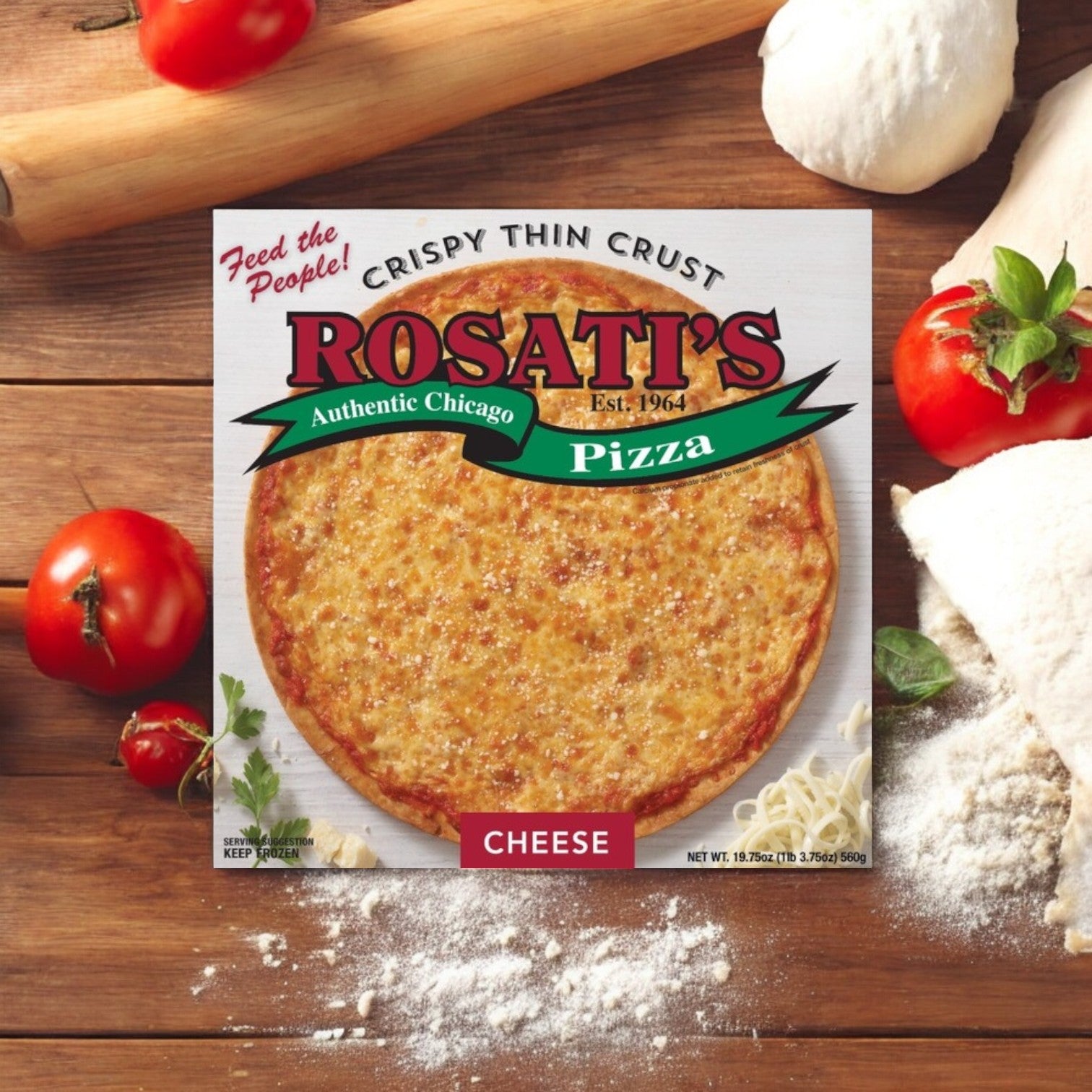 Rosati's Pizza Crispy Thin Crust Cheese, 19.75 oz