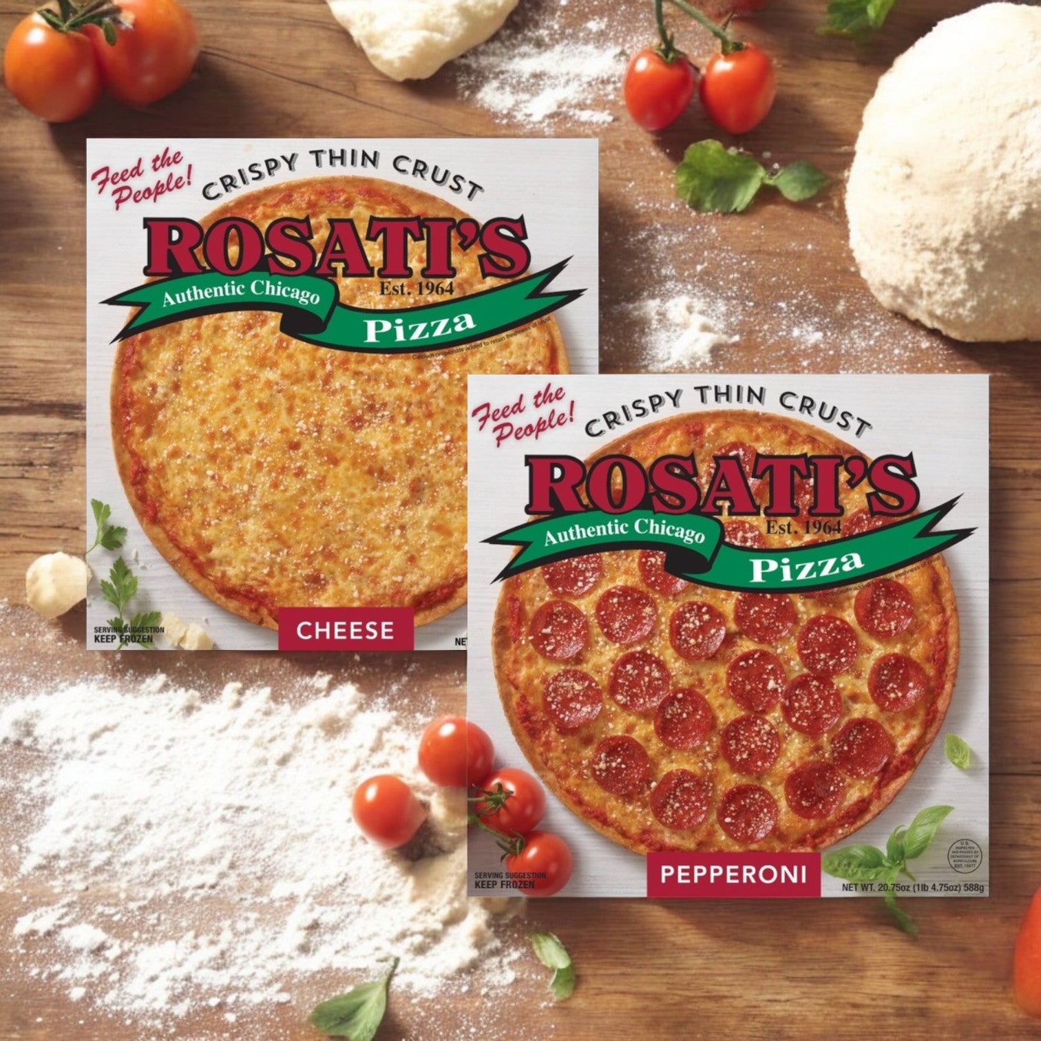 Rosati's Pizza Crispy Thin Crust Combo