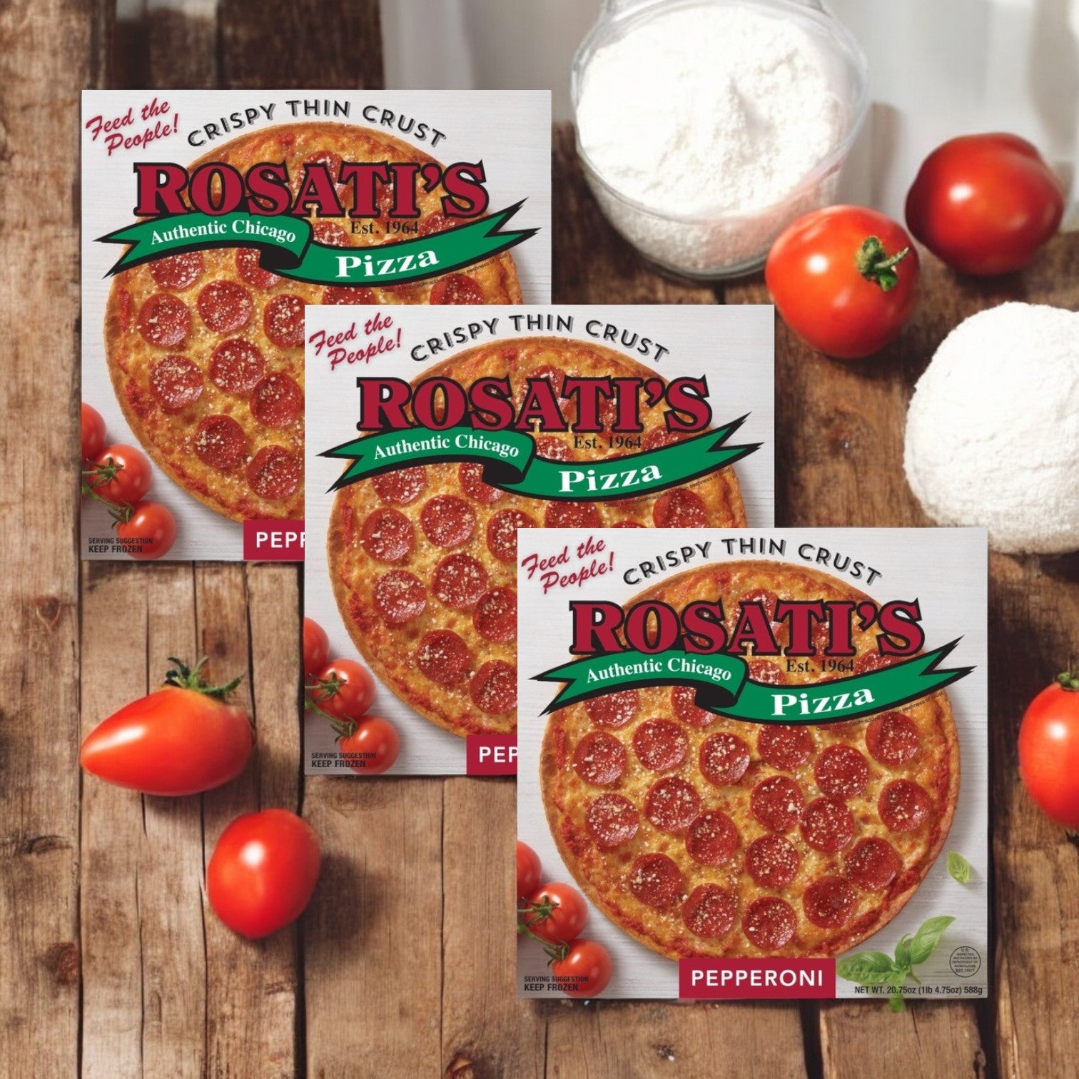 Rosati's Pizza Crispy Thin Crust Pepperoni - 20.75 oz. - 3 Count