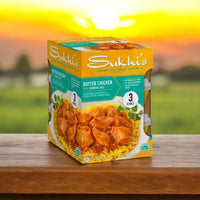 Sukhi's Butter Chicken With Tumeric Rice, 3 Pack-1 Case