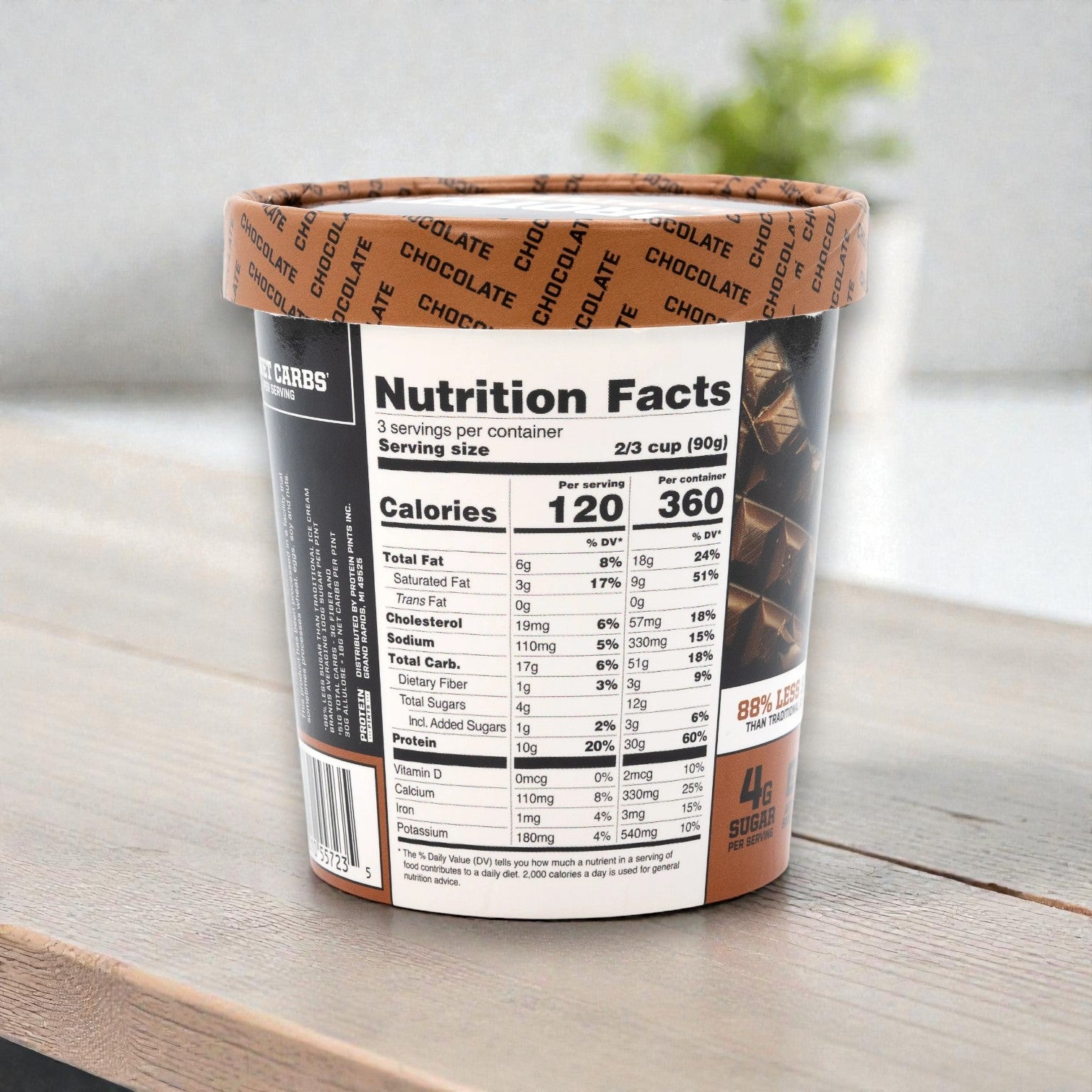 Protein Pints Chocolate Protein Ice Cream (473 ml)