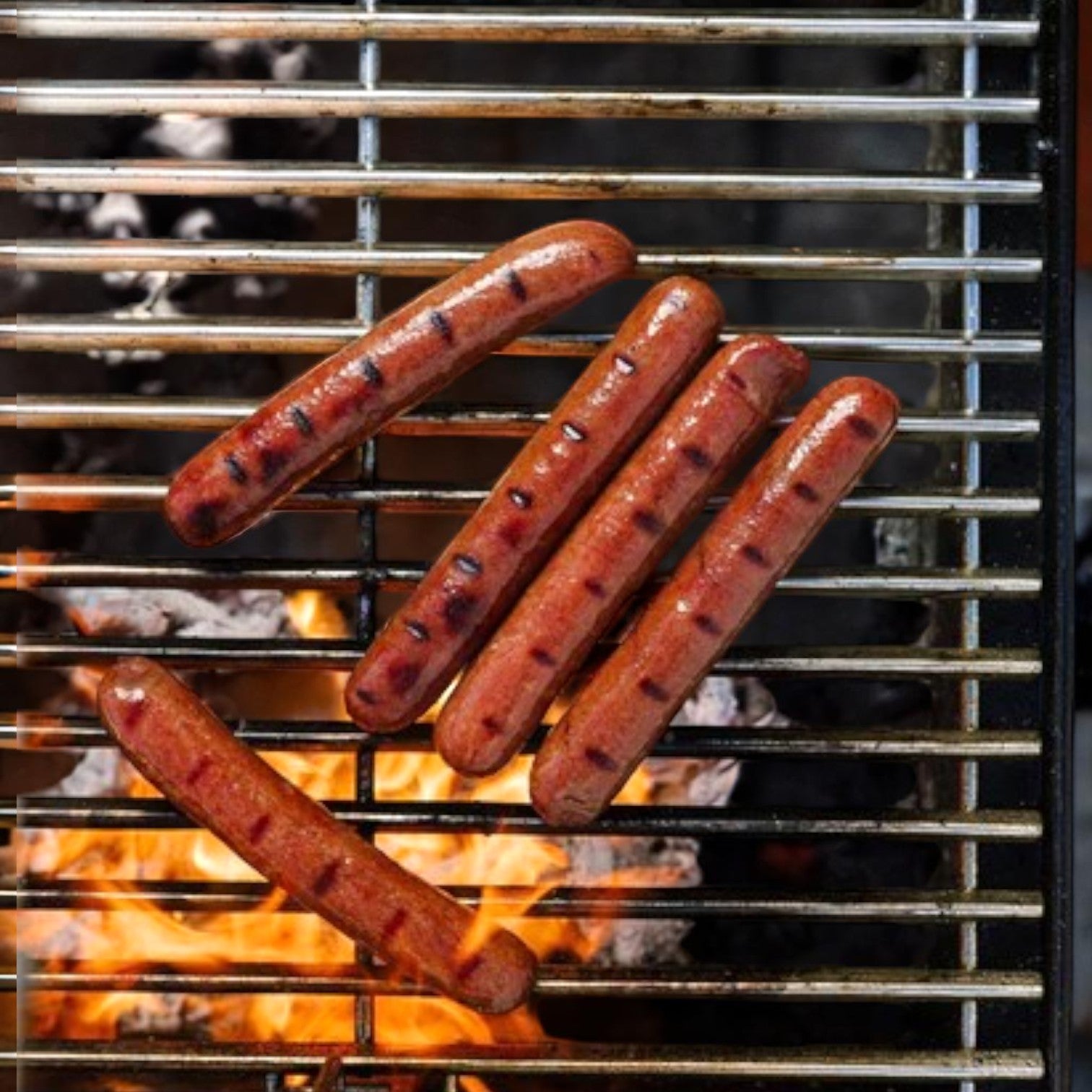 Red Hot Chicago – Skinless Beef Franks – 7 inch (4 oz each), 10 lbs (40 Franks Total)