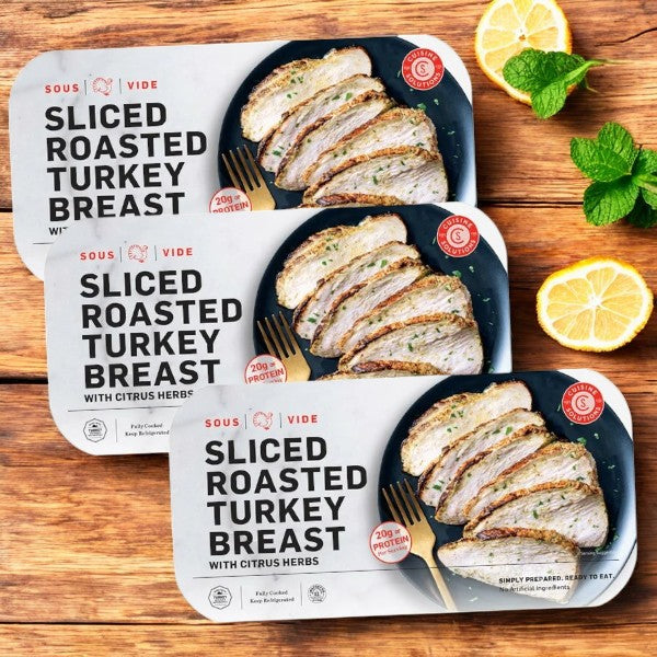 Cuisine Solutions Sliced Turkey Breast with Citrus Herbs-3 Count