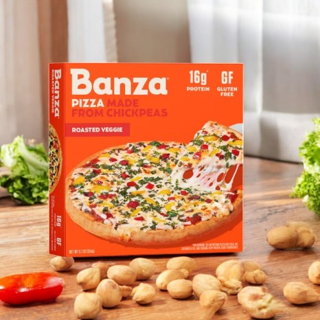 Banza Roasted Veggie Pizza- 1 Count