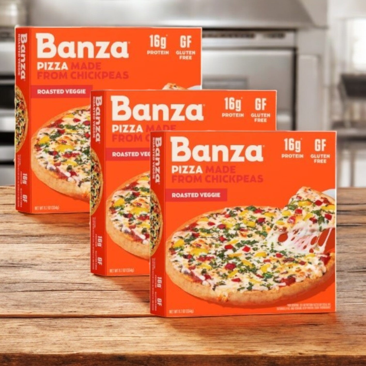 Banza Roasted Veggie Pizza- 3 Count