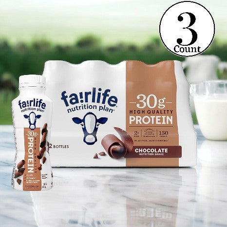 Discover an ideal meal replacement with the Fairlife Nutrition Plan Chocolate Protein Shakes, offering 18 bottles per pack, each with 30g of protein—enjoy 3 cases plus free shipping!.