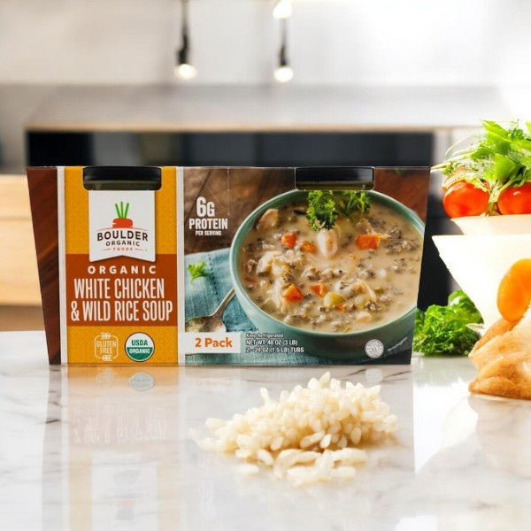 Boulder Organic Chicken Wild Rice Soup, 1 Package