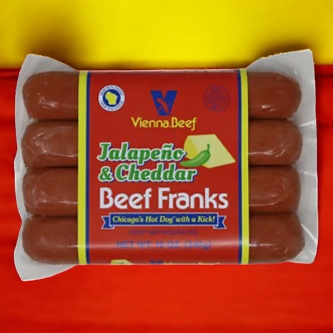 Vienna Beef Jalapeno & Cheddar Beef Franks- 1 Count