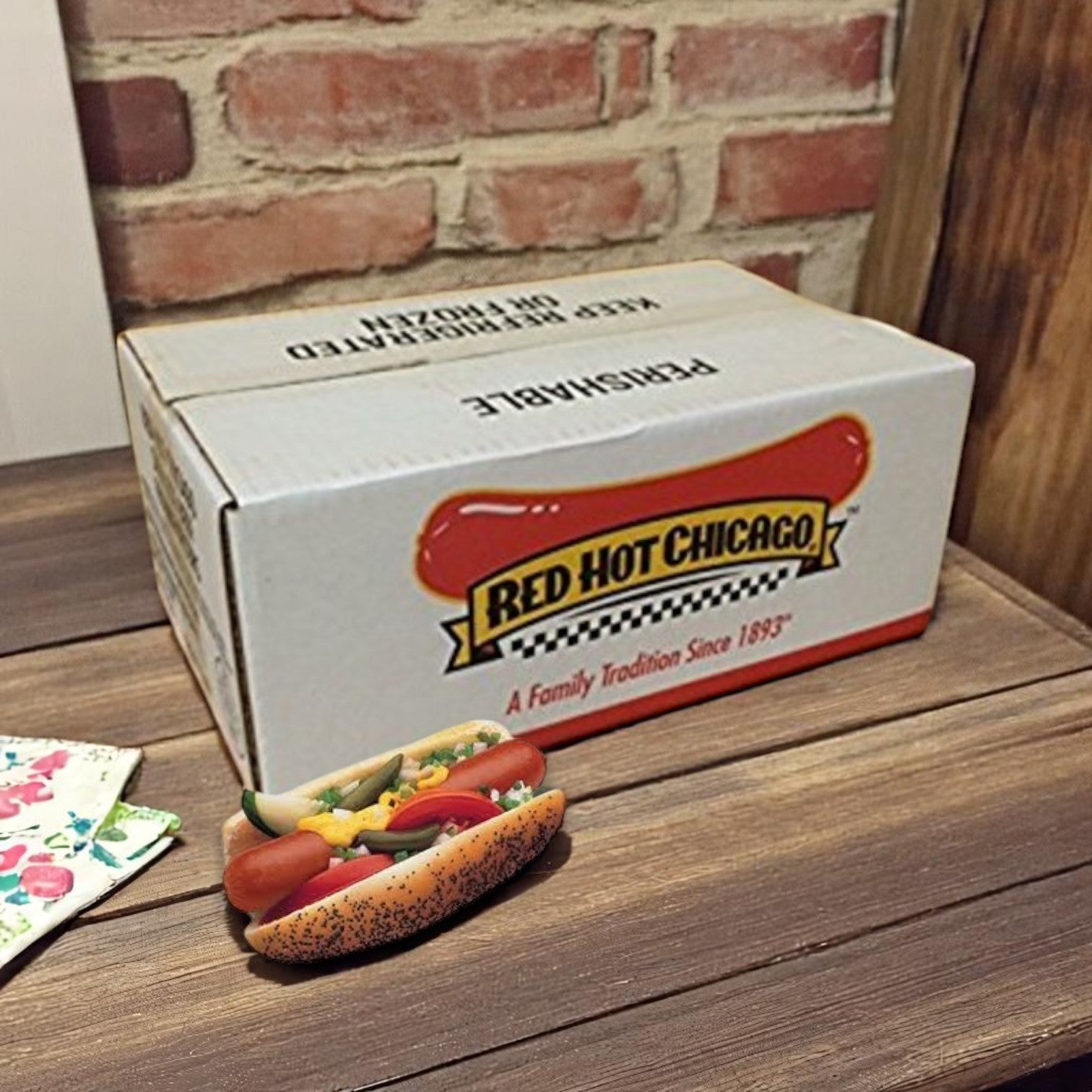 Red Hot Chicago - Skinless Beef Franks 6" Length | 8:1 (2 oz Each) | 10 lb Case